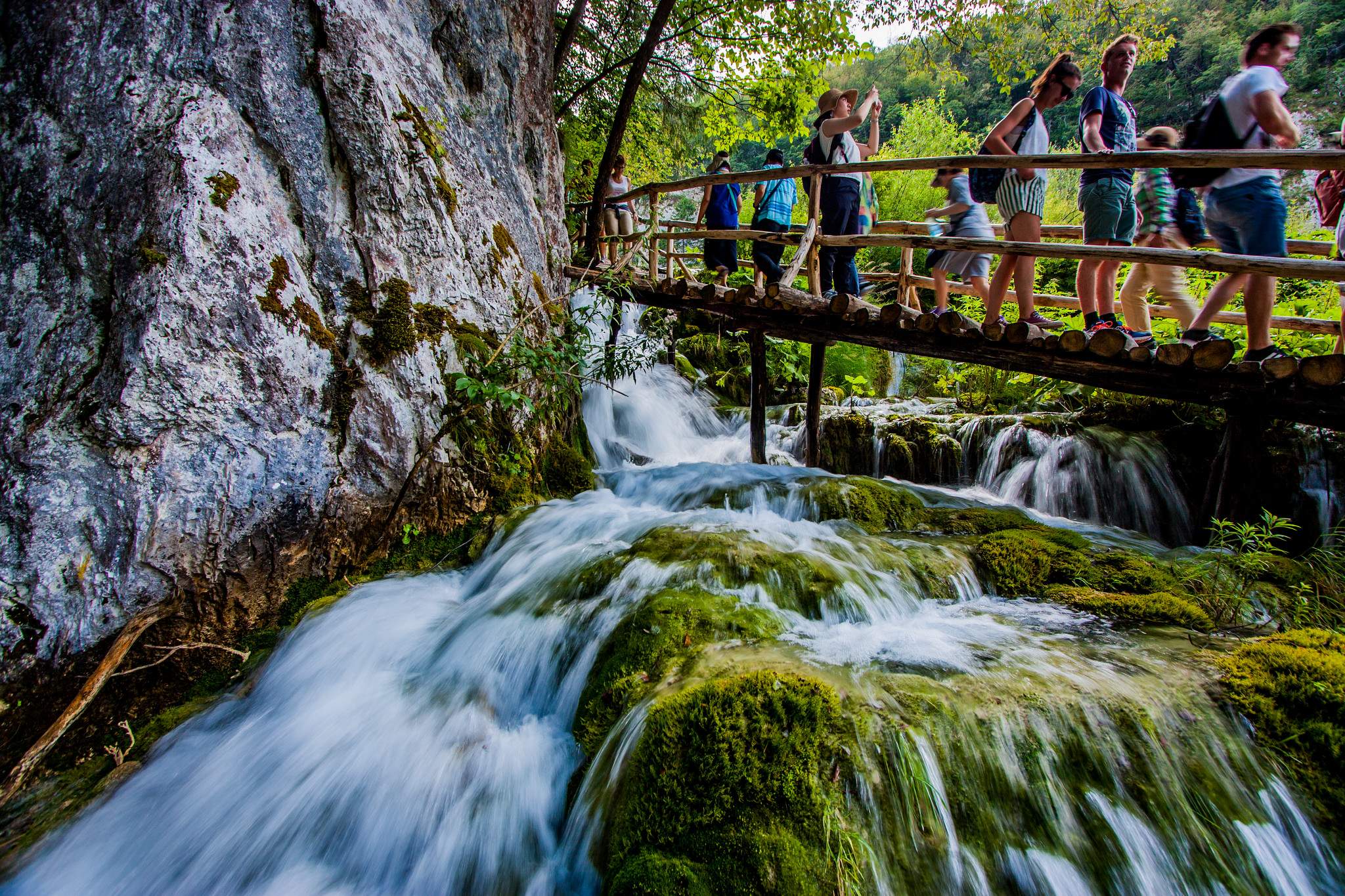 Paths could be crowded sometimes, but we just didn't care about that - Plitvice Lakes