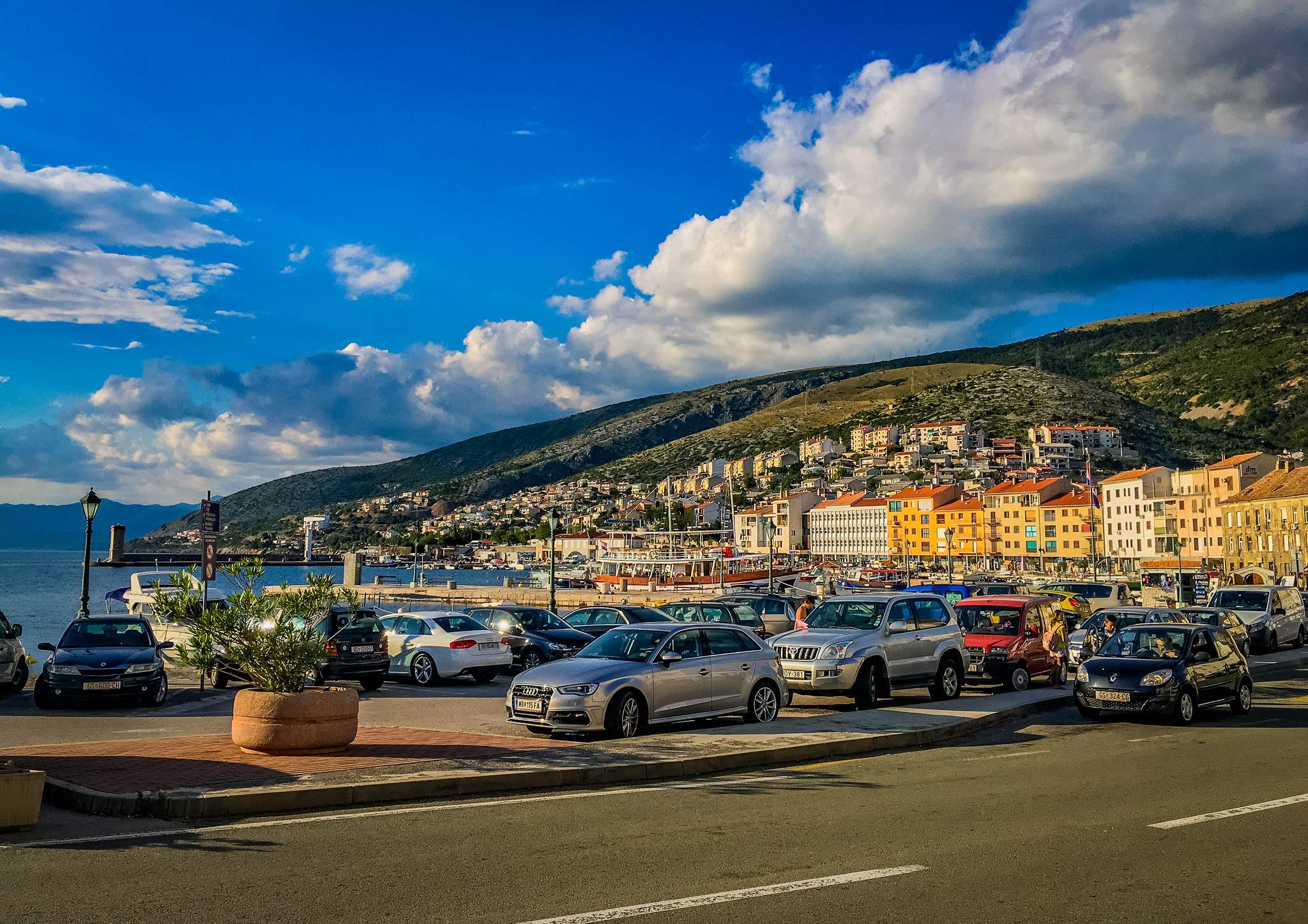 View from the promenade in Senj, Croatia