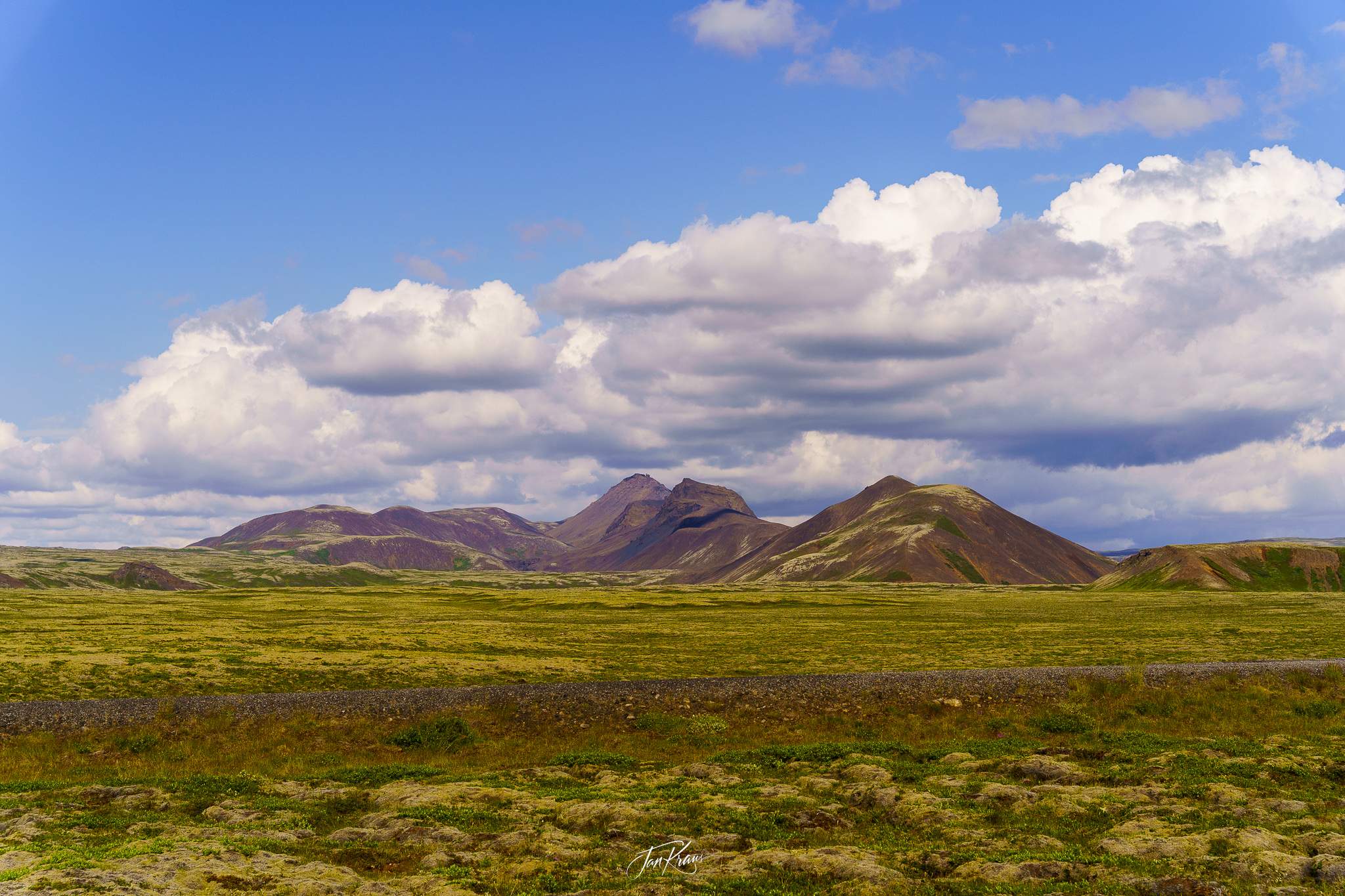 Some hills seen along the roads Roads 36 and 365, east of Thingvellir National Park, Iceland