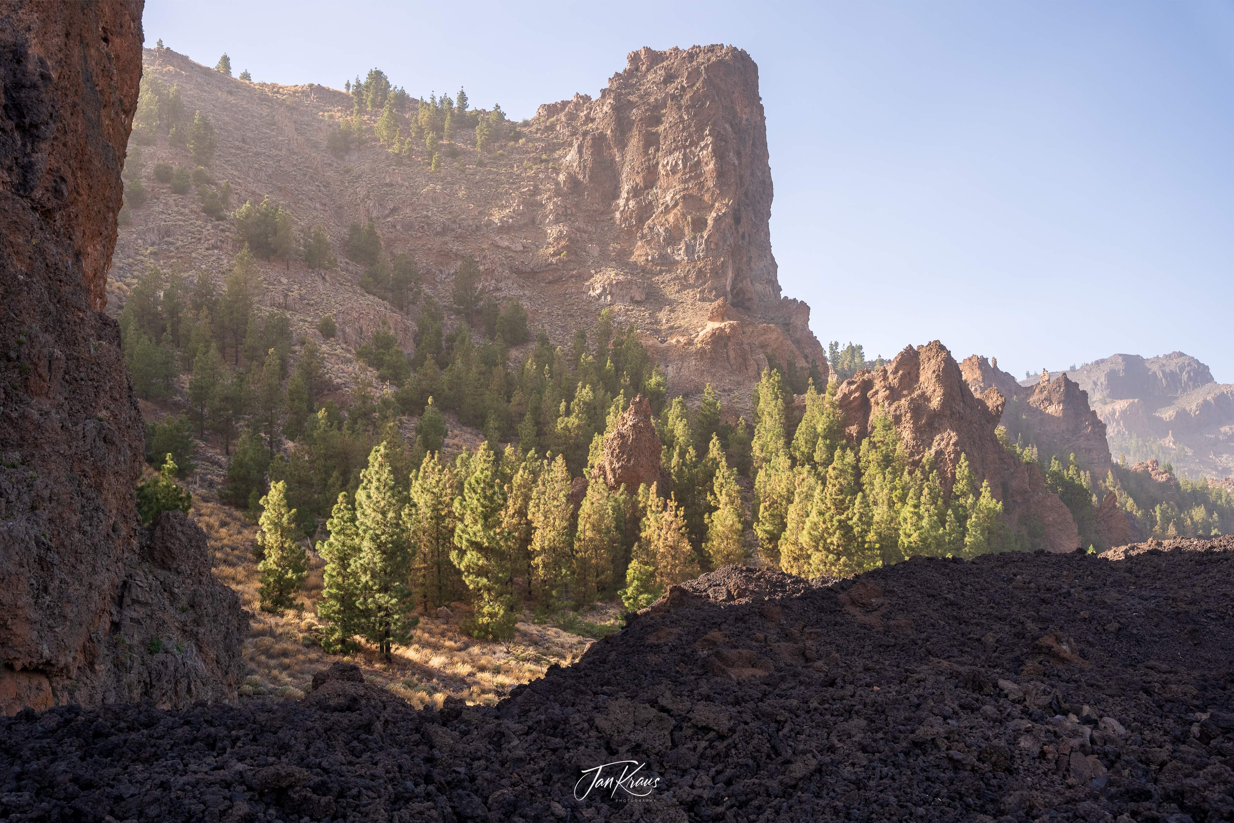 Amazing scenery from a hiking trail from Mirador de Juan Evora, Tenerife, Canary Islands, Spain.