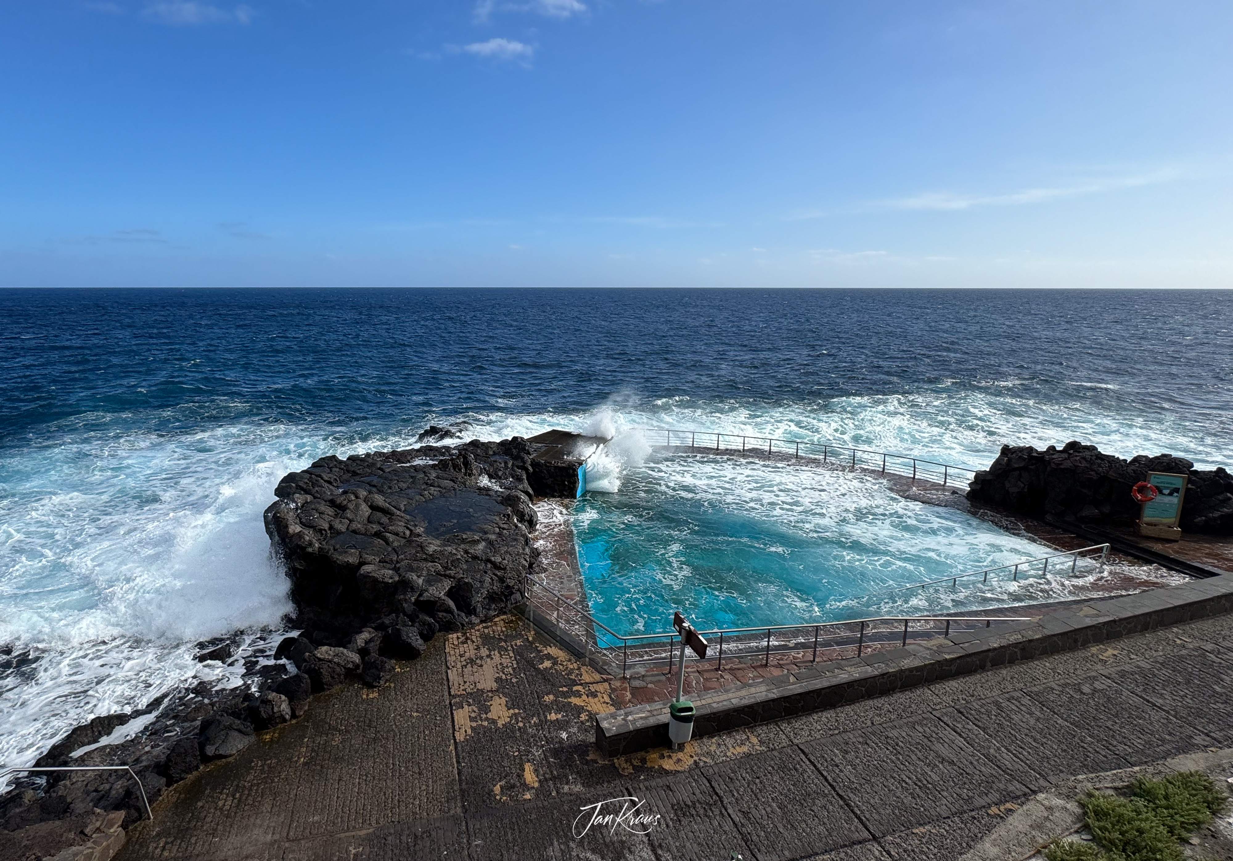Natural swimming pool at Punta Prieta, Tenerife, Canary Islands, Spain