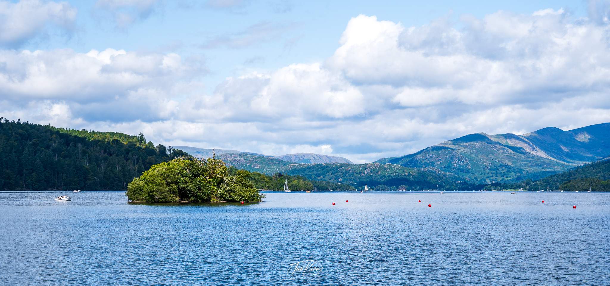 Views from Windermere Lake Cruise, Lake District, England, UK